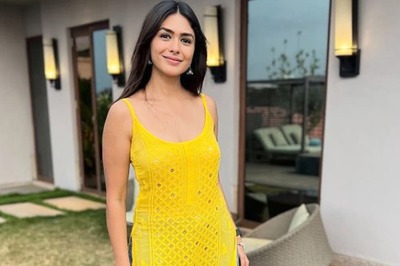 Mrunal Thakur Radiates Girl Next Door Energy In A Lovely Yellow Kurti And Blue Denims