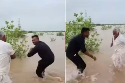 Video Of Father-son Duo Enjoying Rain In Gujarat Will Make You Smile