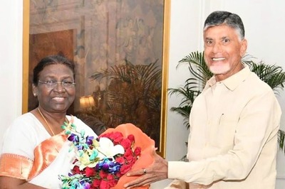 TDP Chief N Chandrababu Naidu Meets President Droupadi Murmu