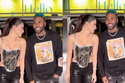 Urvashi Rautela Stuns in Sexy Metallic Corset Top as She Poses With American Singer Jason Derulo