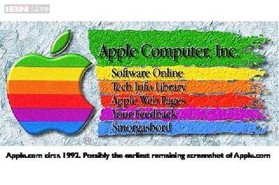 How Apple's first homepage looked like