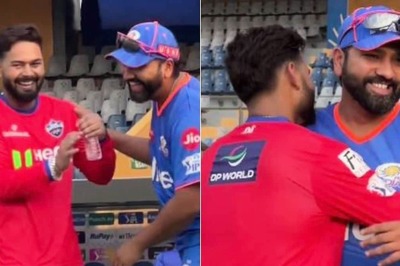 Rishabh Pant, Rohit Sharma Engage in a Funny Banter Ahead of MI vs DC Clash in Mumbai: WATCH