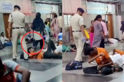 Police Officer Criticised for Pouring Water on People Sleeping at Pune Railway Station, DRM Responds