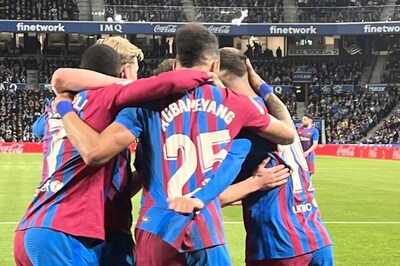 La Liga: Pierre-Emerick Aubameyang Strike Earns Barcelona Tough Win at Real Sociedad