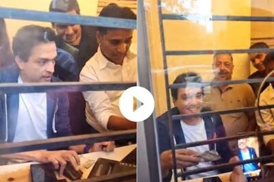 Watch: Actor Ankush Chaudhari Sells Maharashtra Shaheer Tickets Himself