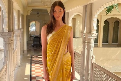 Karlie Kloss Stuns In Vibrant Yellow Saree During Udaipur Getaway, See Pic