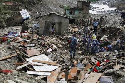 Scores missing in Nepal as heavy rains spark cholera fears