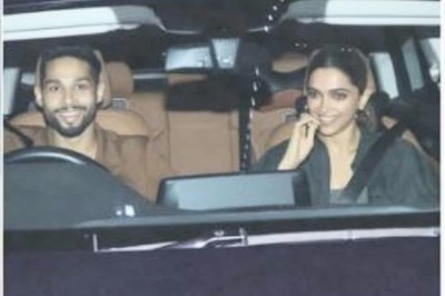 Deepika Padukone, Siddhant Chaturvedi Spotted in the City Post Shoot Wrap-up