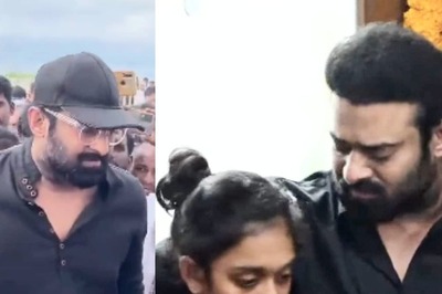 Prabhas in Tears As He Hugs Sister Pragathi at Krishnam Raju's Last Rites, Fans Say 'We're With You'