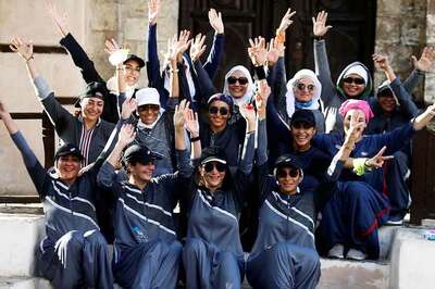 Saudi Women Celebrate Women's Day With a Jog in Jeddah