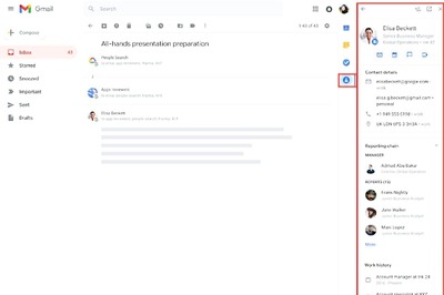 Google Adding Contacts Tab on Gmail Side Panel to Show Richer Contact Info