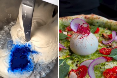 Video Of This Blue Pizza Dough Is Trending, Do You Fancy A Bite?