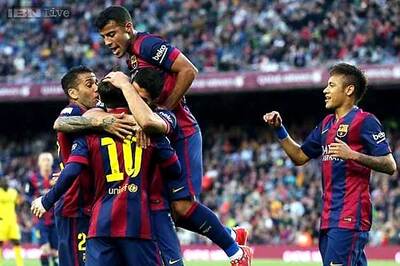 Barcelona's new direct play does the trick in second treble