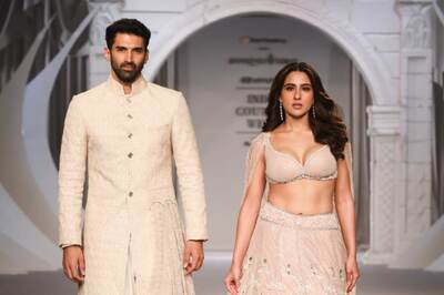 Aditya Roy Kapur Mesmerizes in A Blush Sherwani for Shantnu & Nikhil