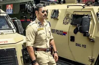 Ajay Devgn Looks Intense, Poses With Army Tanks In New Photos From Singham Again Kashmir Shoot