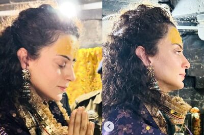 Kangana Ranaut Visits Baglamukhi, Jalwa Devi Temple, Seeks Blessing On Her Birthday; Photos