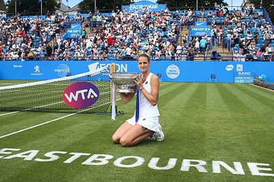 Pliskova Warms-up for Wimbledon in Style With Eastbourne Crown