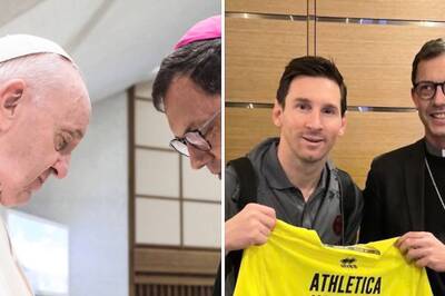 Pope Francis Gives Football Megastar Lionel Messi Signed Shirt
