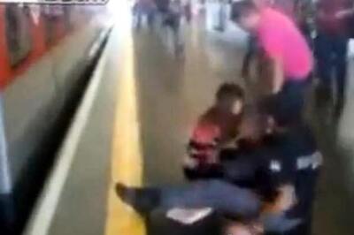 Watch: Woman miraculously saved from a speeding train in Brazil