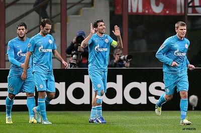 Zenit qualify for Europa League beating Milan 1-0