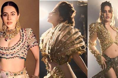 From Pearl Dress To Cut-Out Saree, Uorfi Javed Makes Statement In Abu Jani Sandeep Khosla's Outfits