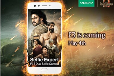 Baahubali Powered Oppo F3 With Dual-Selfie Camera to Launch on May 4