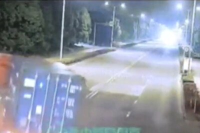 Biker Makes Narrow Escape After Almost Colliding With Speeding Truck in Chilling Video
