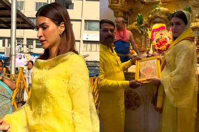 Kriti Sanon Visits Siddhivinayak, Seeks Blessings Ahead of Teri Baaton Mein Aisa Uljha Jiya Release