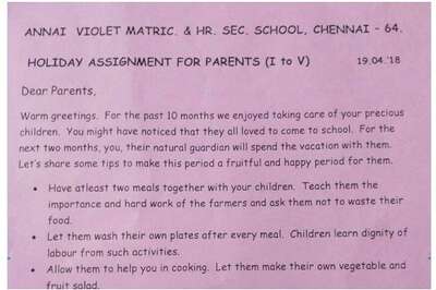 Chennai School's Holiday Assignment Goes Viral And it is Not For Students