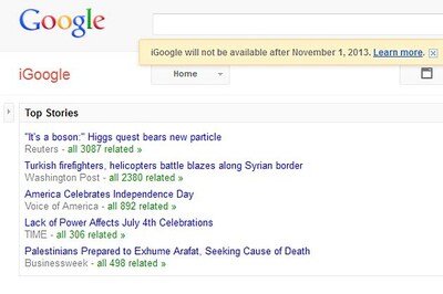 Google to kill iGoogle, Symbian search app