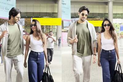 Sidharth Malhotra-Kiara Advani Can't Stop Blushing As They Get Spotted At The Aiport, See Viral Pics