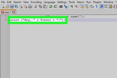 How to Code an Alert with a Variable Using Javascript