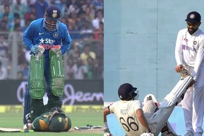 India vs England: Virat Kohli Does an MS Dhoni & Helps Cramped Joe Root, BCCI Lauds 'Class Act'