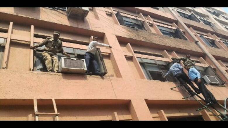 Fire in central police organisations' building in CGO