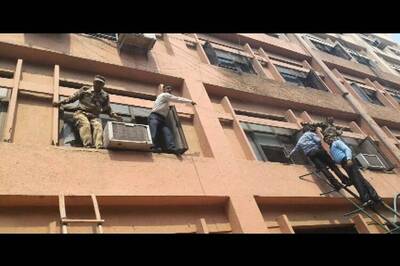 Fire in central police organisations' building in CGO