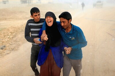 Iraqi Christians Return To Islamic State-Damaged St. Addai Church in Keramlis