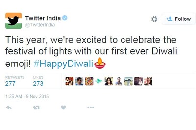 Twitter launches new 'diya' emoji for Diwali