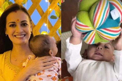 Dia Mirza Gives a Glimpse of Son Avyaan's Face in New Peek-a-boo Video on Instagram