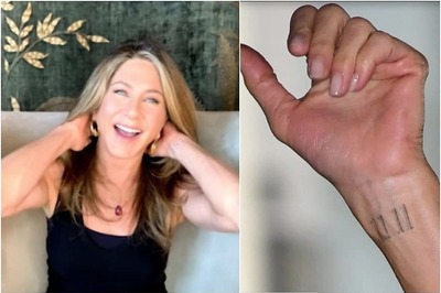 Jennifer Aniston Couldn’t Hide Her Wrist Tattoo During Live Chat with Lisa Kudrow