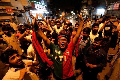 PTI Workers Sense Victory, Celebrate on Streets in Pakistan