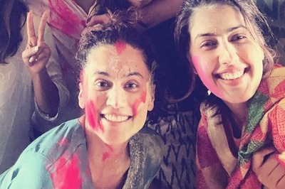 Taapsee Pannu Sports 'Sindoor' in FIRST Photo After Wedding; Plays Holi With Husband Mathias Boe