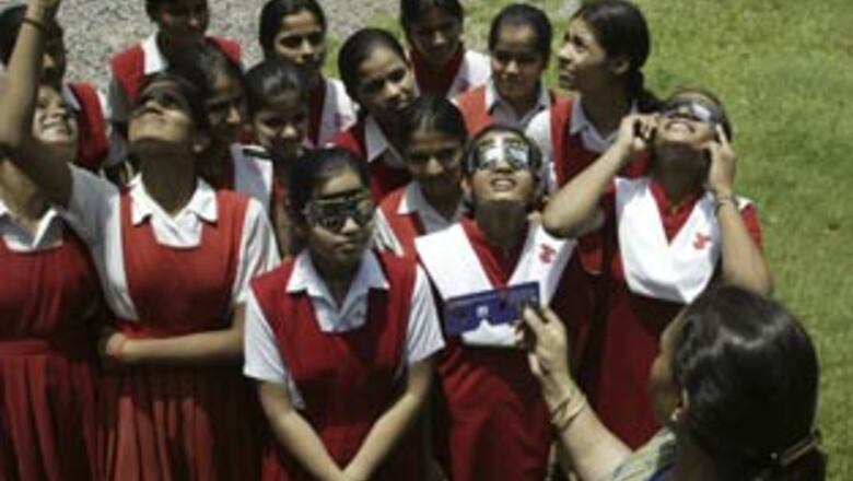 Sun blocked: India rises early for solar eclipse