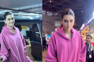 Watch: Kriti Sanon Aces Airport Fashion In A Beautiful Pink Co-ord Set
