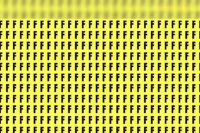 Optical Illusion: Spot Letter E In The Grid; You Have 5 Seconds