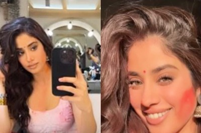 Janhvi Kapoor is a Sight to Behold as She Shares BTS Stills of Holi Scenes From Her Film