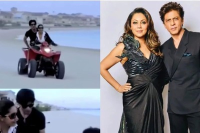 Shah Rukh Khan Calls Gauri Khan 'Speed Maniac' As They Zoom On A Beach Bike In This Viral Video; Watch