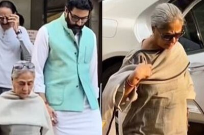 Jaya Bachchan, Abhishek Bachchan, Shabana Azmi Arrive at Rakesh Kumar's Prayer Meet, Pay Last Respects