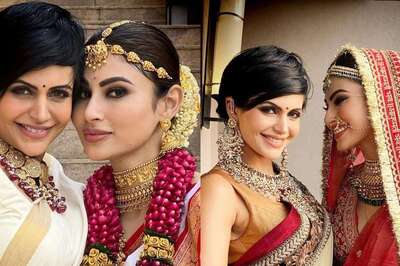 7 Insanely Stunning Unseen Pics of BFFs Mouni Roy And Mandira Bedi from 'Naagin' Star's Wedding