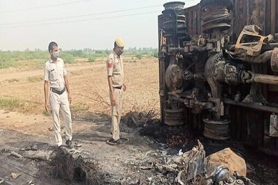 Haryana: Two Trucks Catch Fire After Head On Collision, Driver Burnt Alive