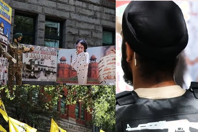 Khalistan Separatists Display Disparaging Effigies Of Ex-PM Indira Gandhi Outside Indian Consulate In Vancouver